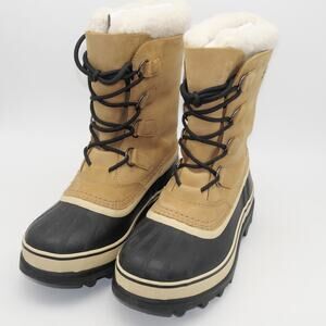 NEW Sorel Caribou Women's 6 WP Boots Insulated Winter Snow Buff Tan Brown